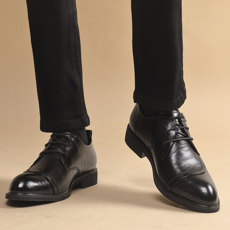 Men'S Formal Party Wear Shoes - Chaussures Oxford en cuir avec détails