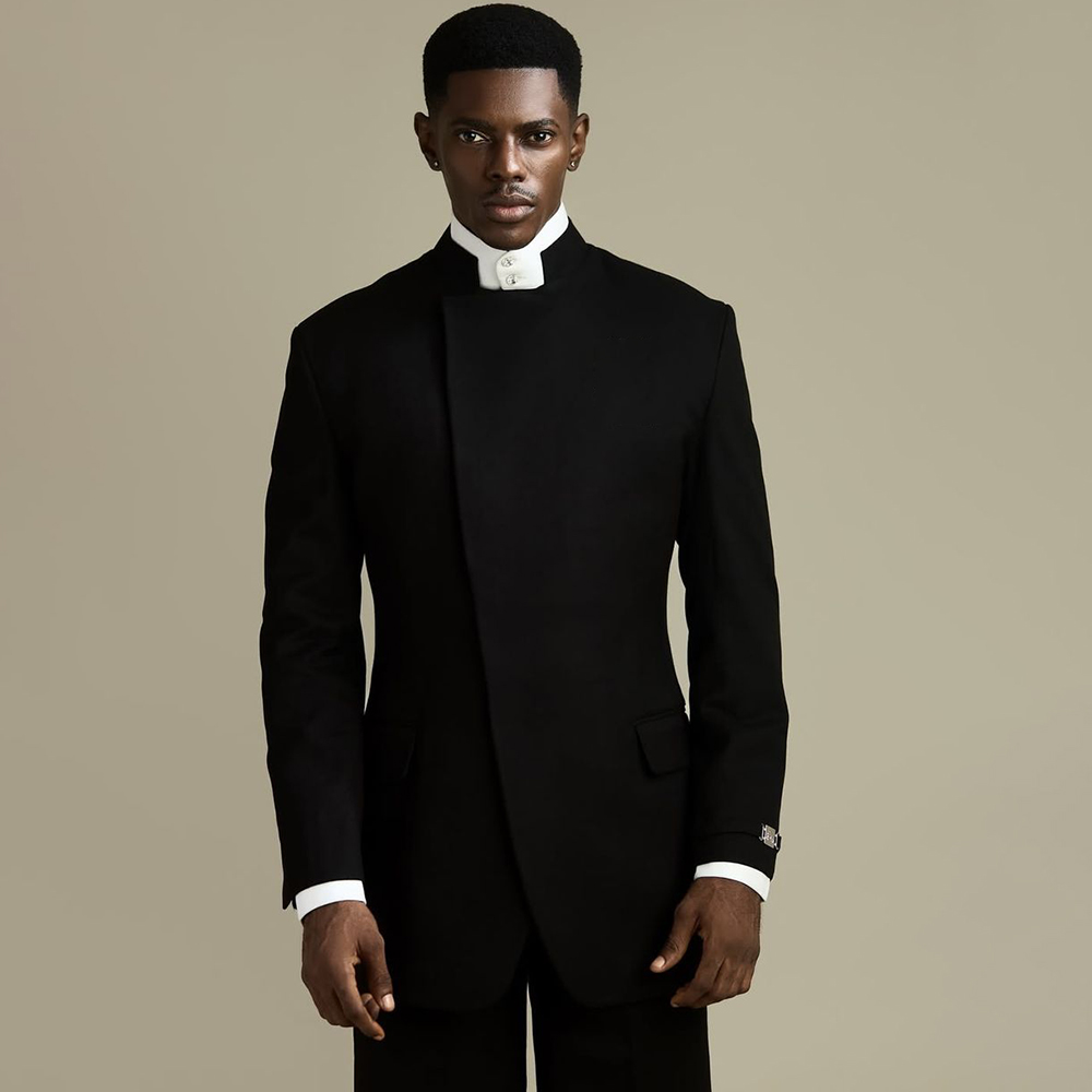 Men Formal Wear Outfits - Costume Homme Noir Élégant 2 Pièces