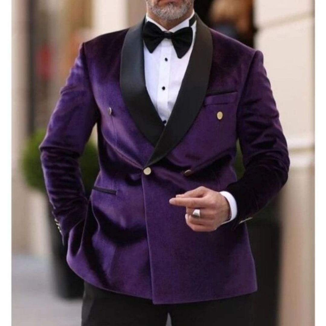 Formal Men Party Wear Jacket - Costume de Mariage en Velours pour