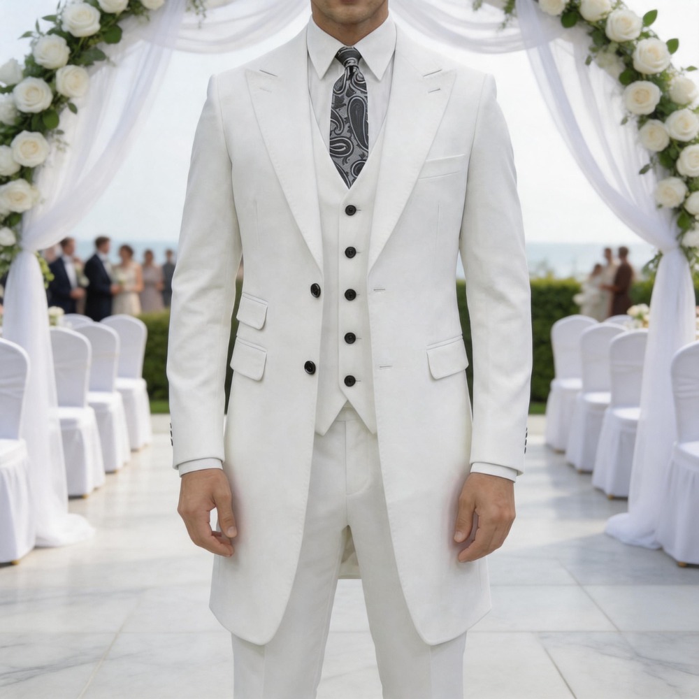 Men Formal Wear Outfits - Costume homme slim fit 3 pièces,