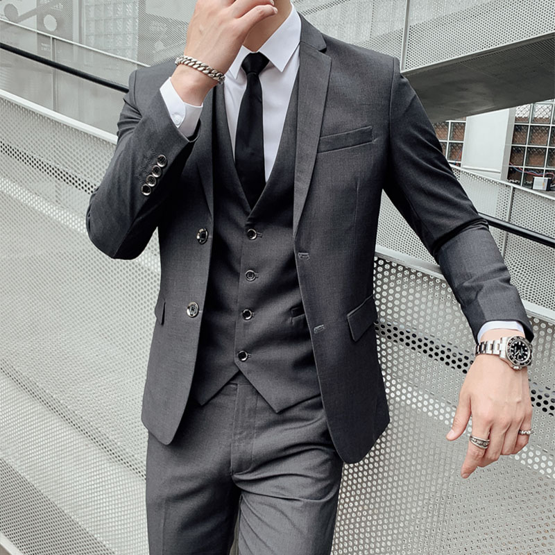 Men'S Urban Formal Wear - Costume de mariage trois pièces pour