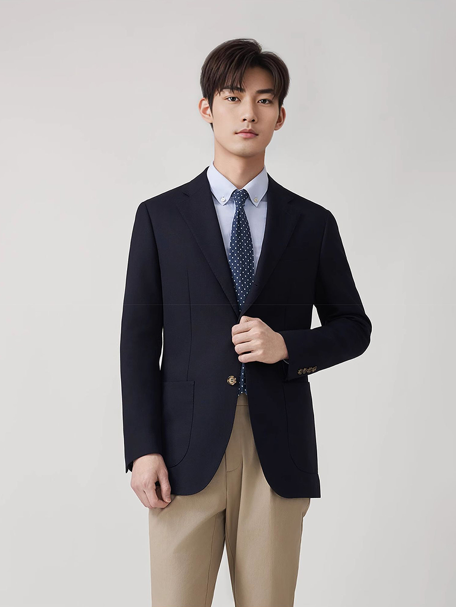 Men'S Formal Wear For Graduation - Ensemble de costume blazer 50% laine