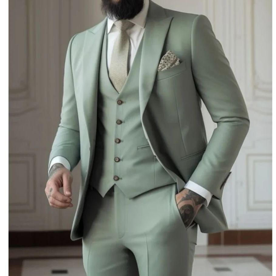 Men'S Used Formal Wear - Costumes 3 pièces coupe cintrée pour