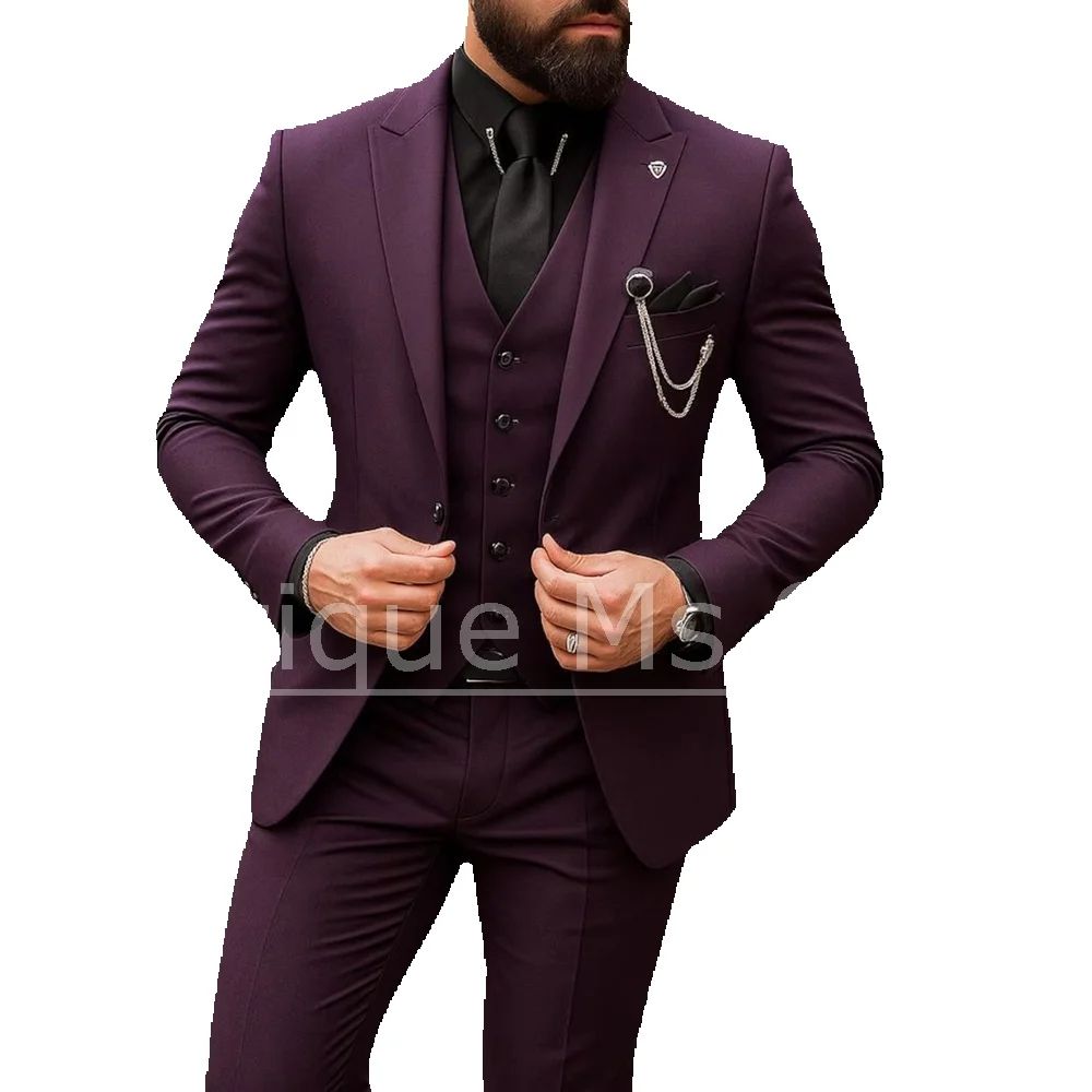 Costume 3 Pièces Homme Simple  - Men Formal Wear Outfits avis et prix