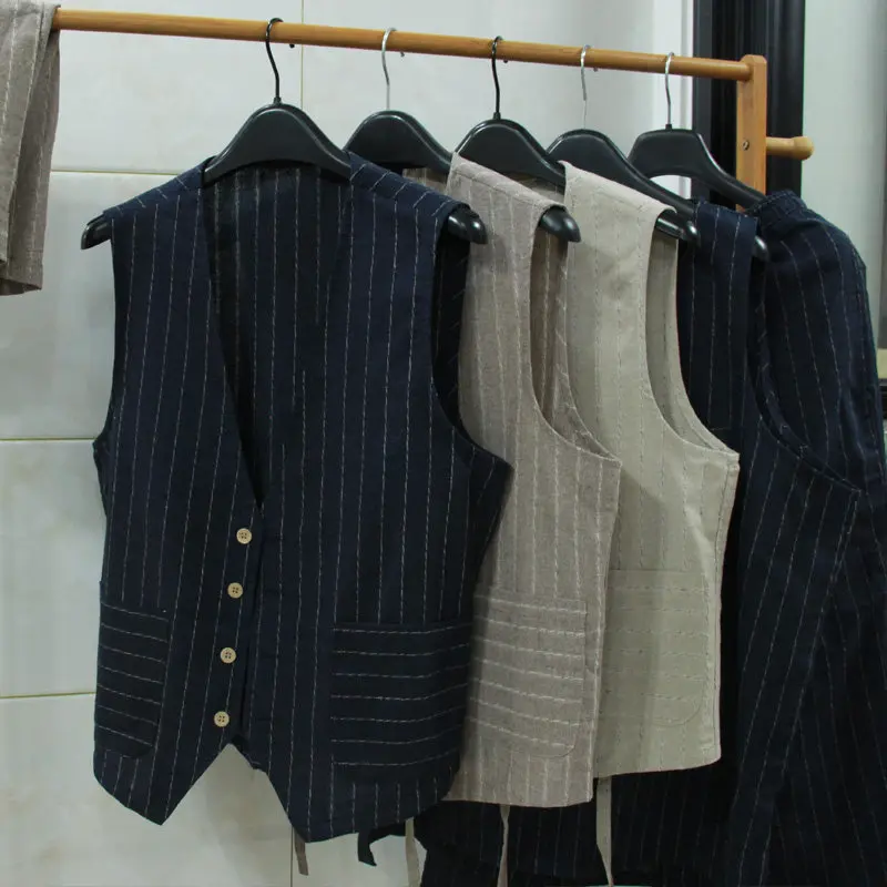 Gilet en lin décontracté brita - Men Formal Wear In Summer avis et prix