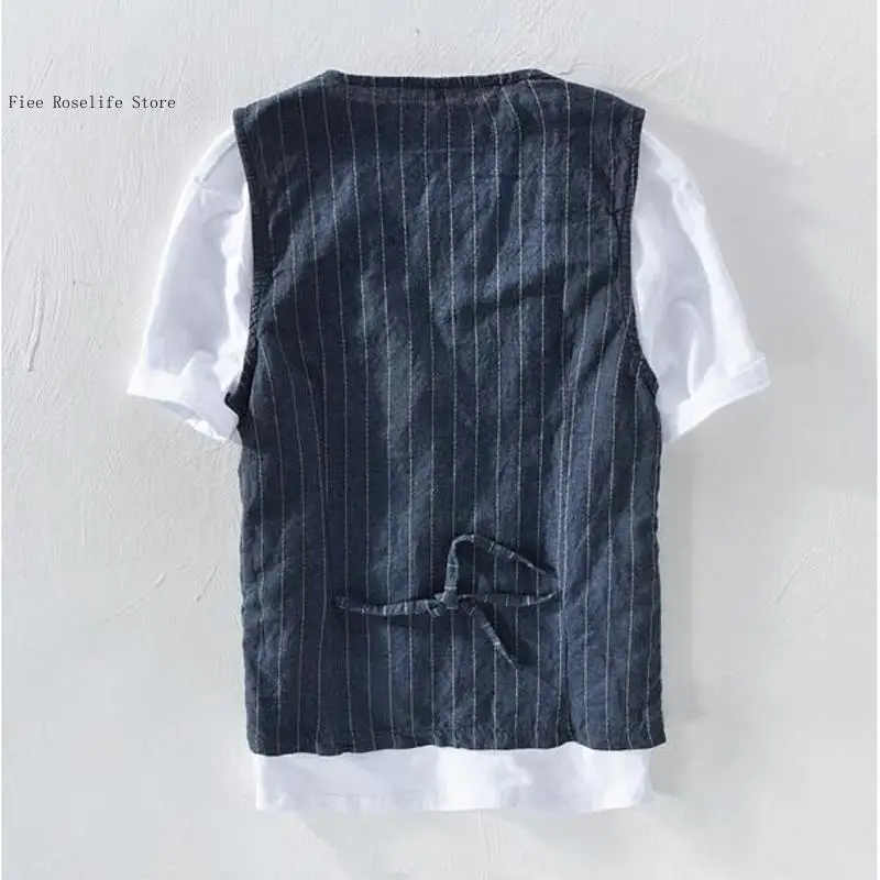 Gilet en lin décontracté brita - Men Formal Wear In Summer avis et prix