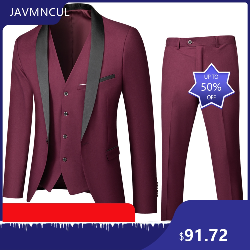 Costume de mariage 3 pièces po - Men'S Formal Wear For Graduation avis et prix