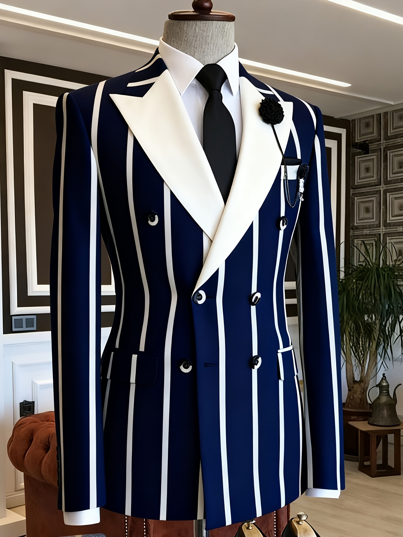 Blazer ajusté pour homme, bleu - Men'S Used Formal Wear avis et prix