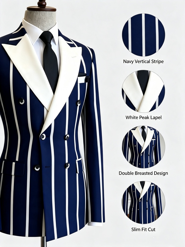 Blazer ajusté pour homme, bleu - Men'S Used Formal Wear avis et prix