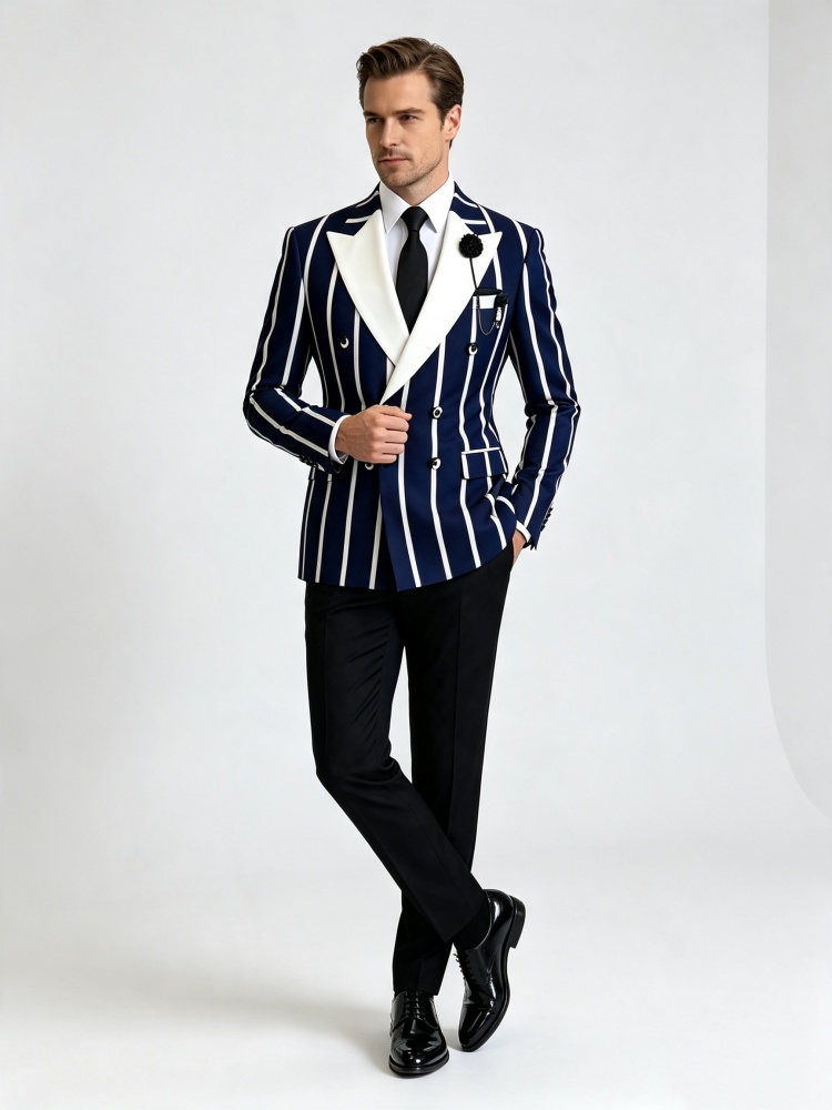 Blazer ajusté pour homme, bleu - Men'S Used Formal Wear avis et prix