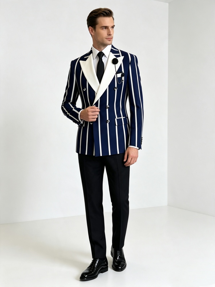 Blazer ajusté pour homme, bleu - Men'S Used Formal Wear avis et prix