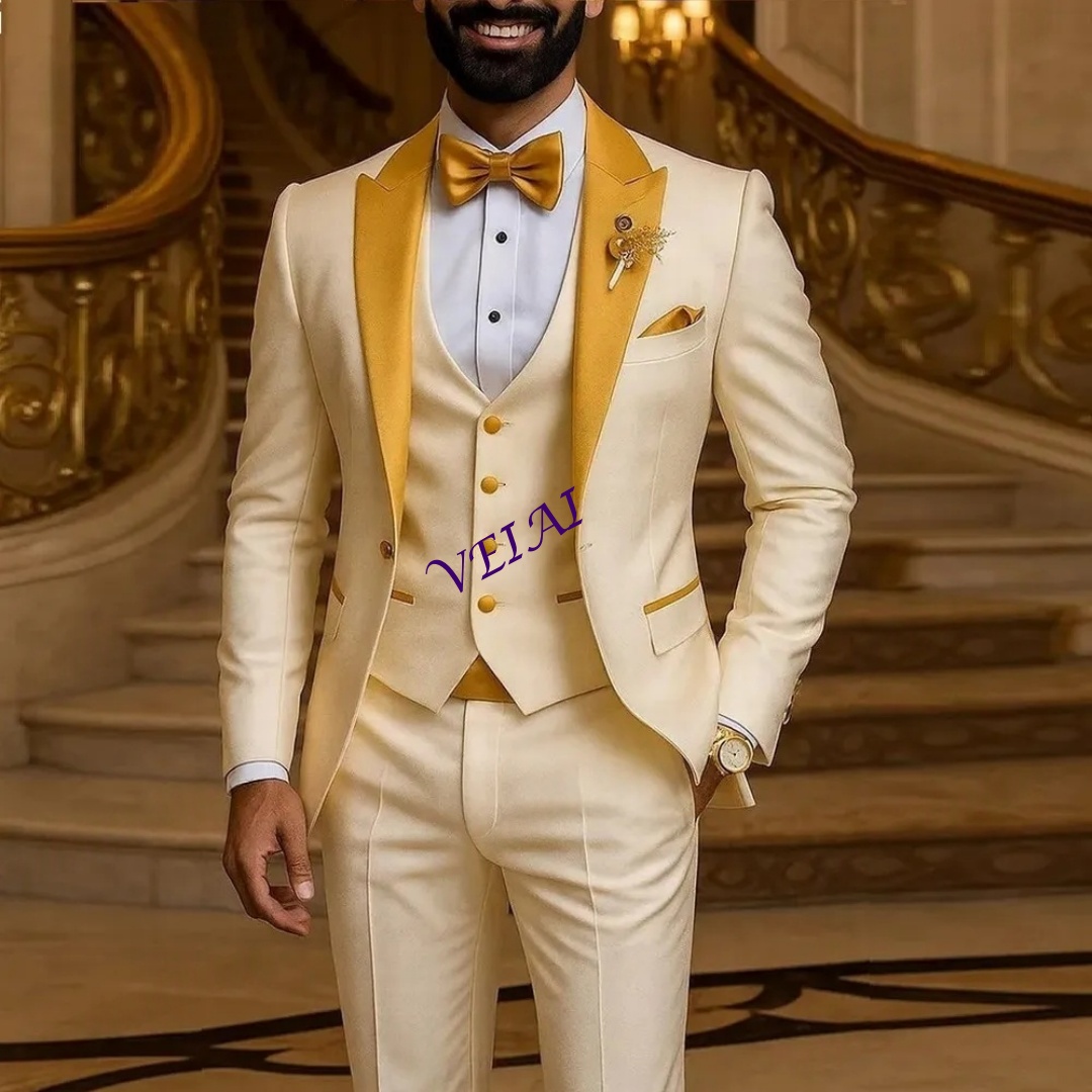 Costume pour hommes, col doré, - Men'S Used Formal Wear avis et prix