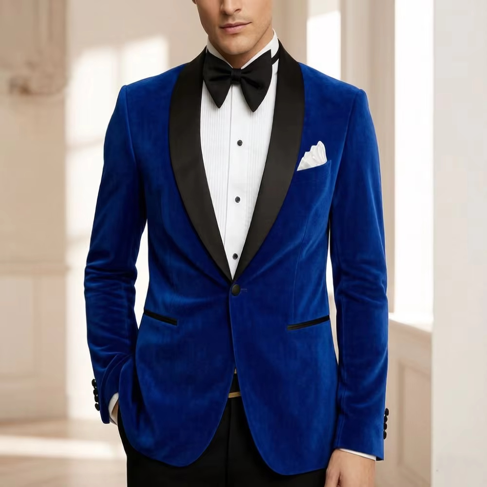 Blazer en velours pour homme,  - Formal Men Party Wear Jacket avis et prix