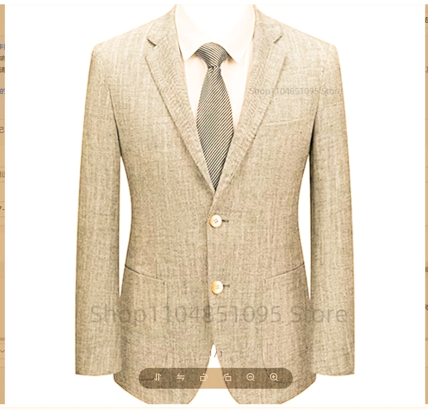 Blazer de costume en lin ajust - Men Formal Wear In Summer avis et prix