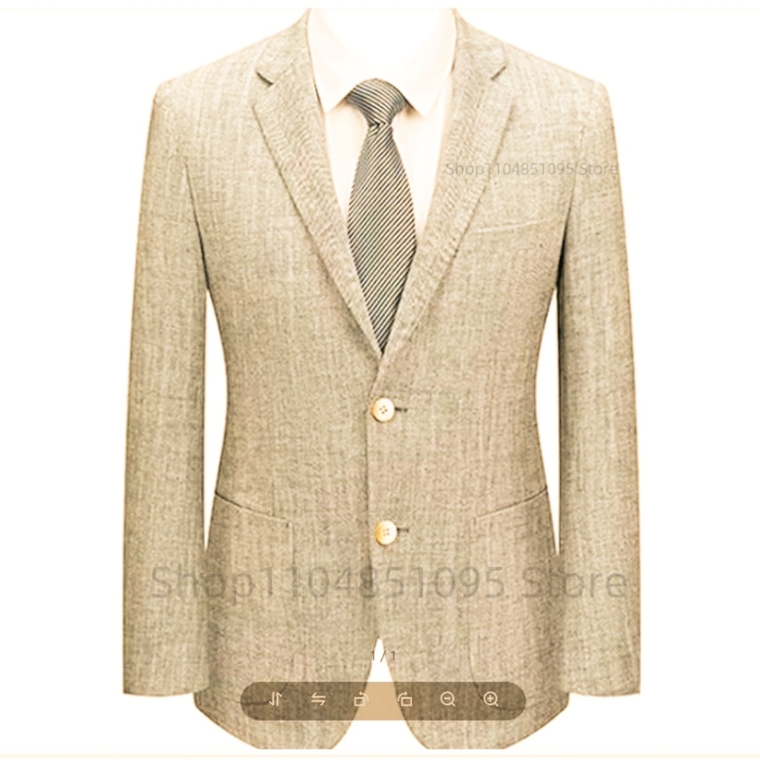 Blazer de costume en lin ajust - Men Formal Wear In Summer avis et prix