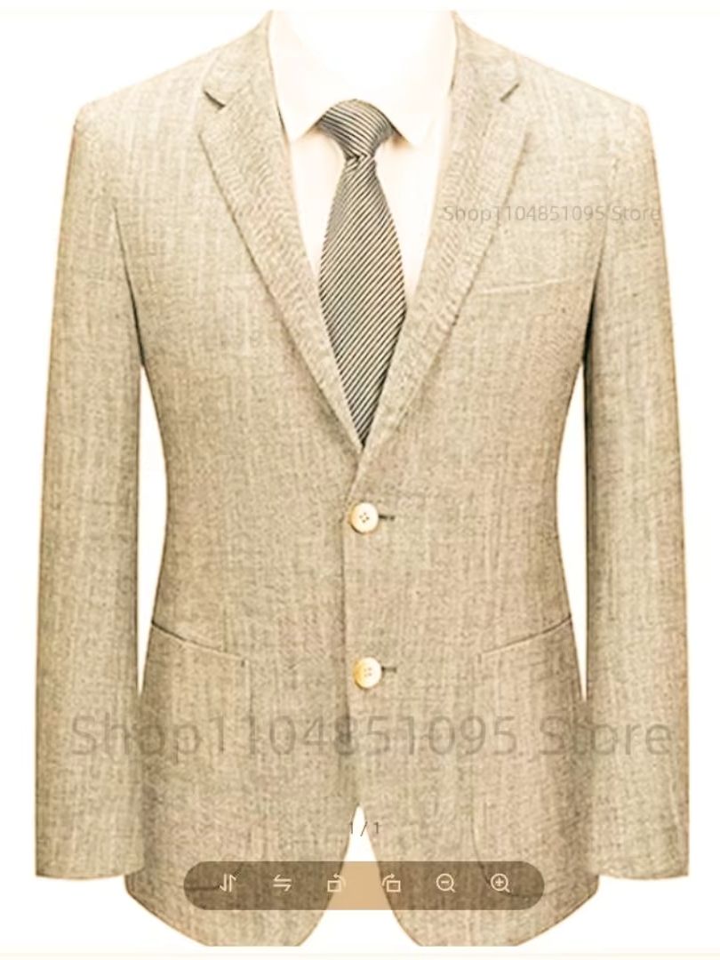 Blazer de costume en lin ajust - Men Formal Wear In Summer avis et prix