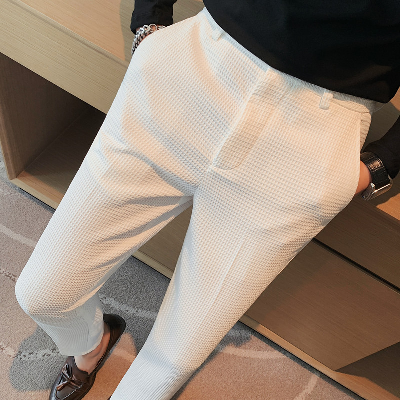 Pantalon gaufré extensible pou - Men'S Used Formal Wear avis et prix