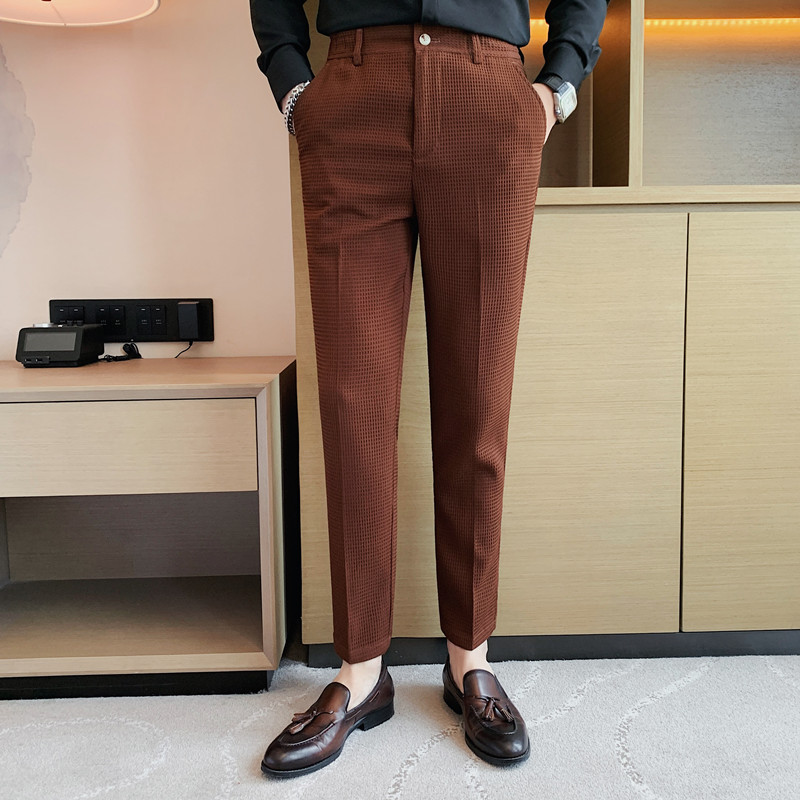 Pantalon gaufré extensible pou - Men'S Used Formal Wear avis et prix