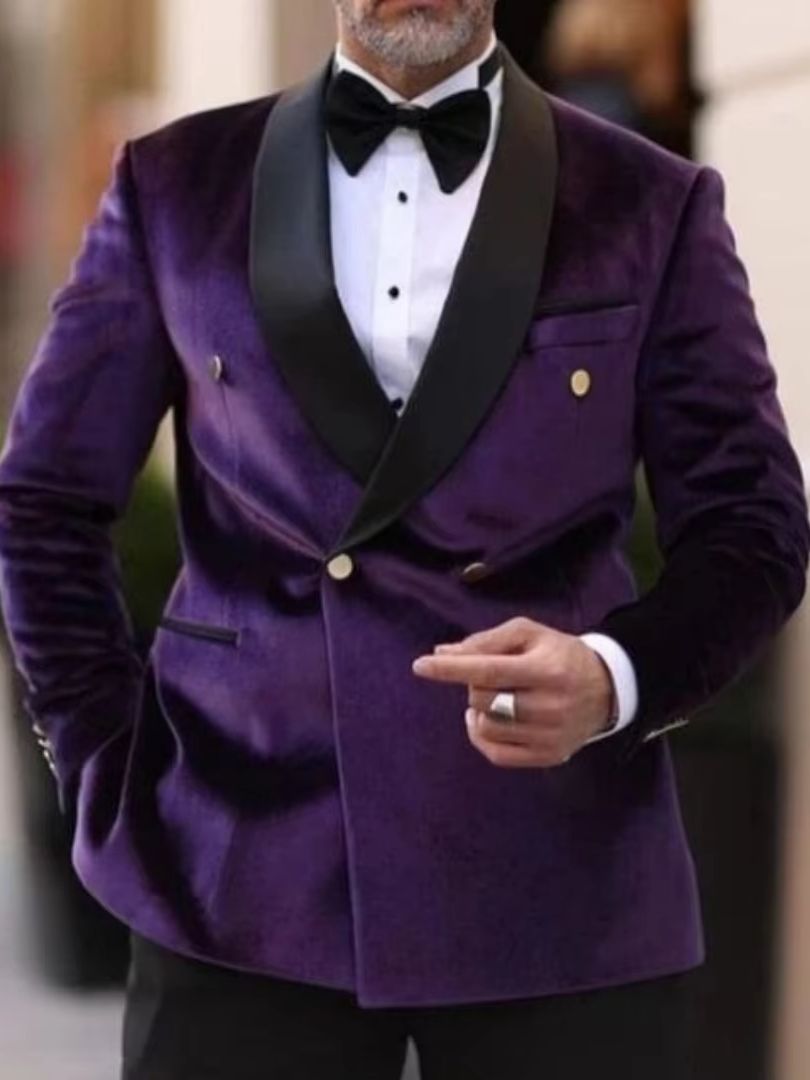 Costume de Mariage en Velours  - Formal Men Party Wear Jacket avis et prix