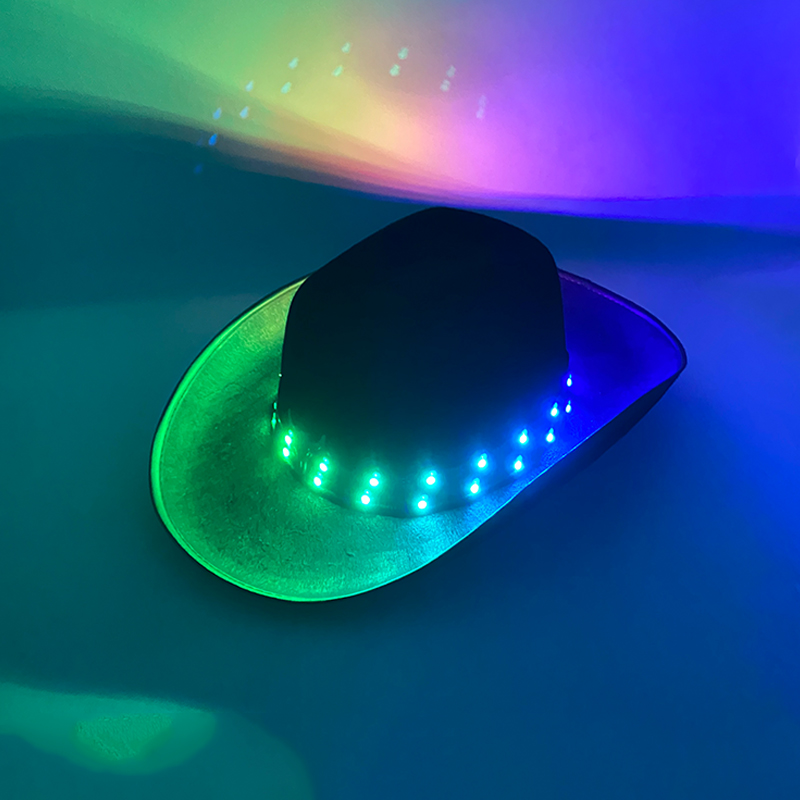 Chapeau de cowboy LED télécomm - Men'S Formal Wear For Graduation avis et prix