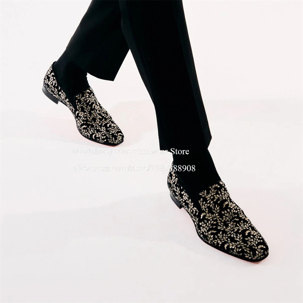 Mocassins noirs en velours de  - Men'S Formal Party Wear Shoes avis et prix