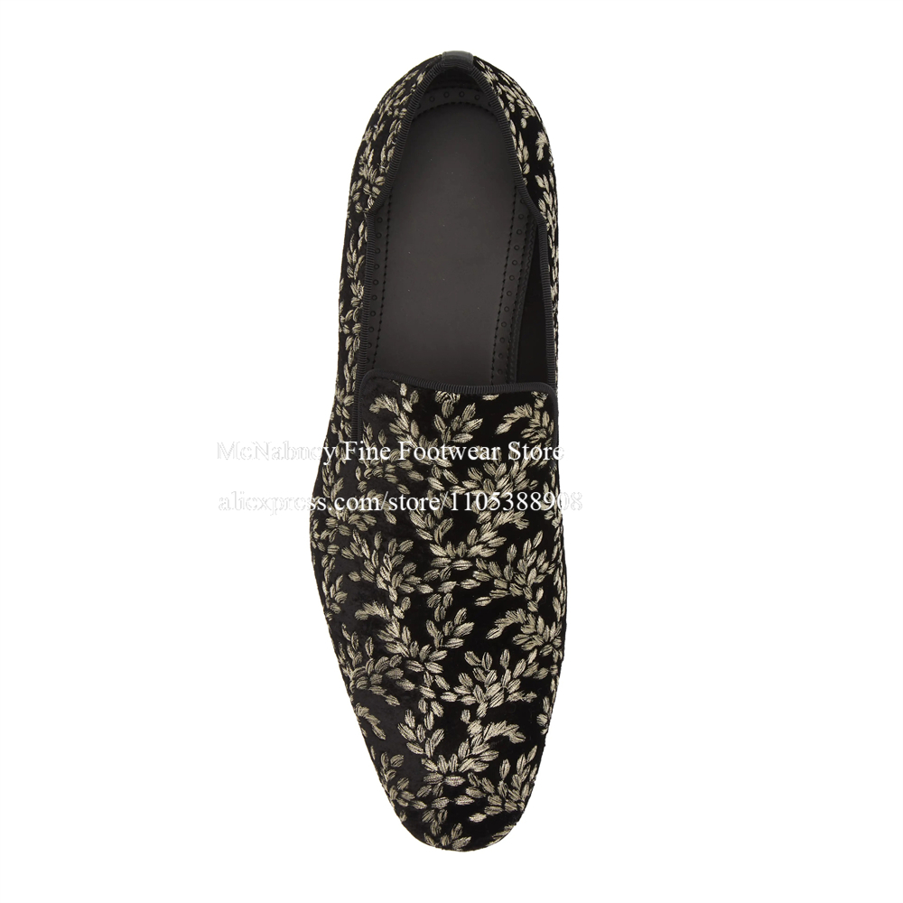 Mocassins noirs en velours de  - Men'S Formal Party Wear Shoes avis et prix