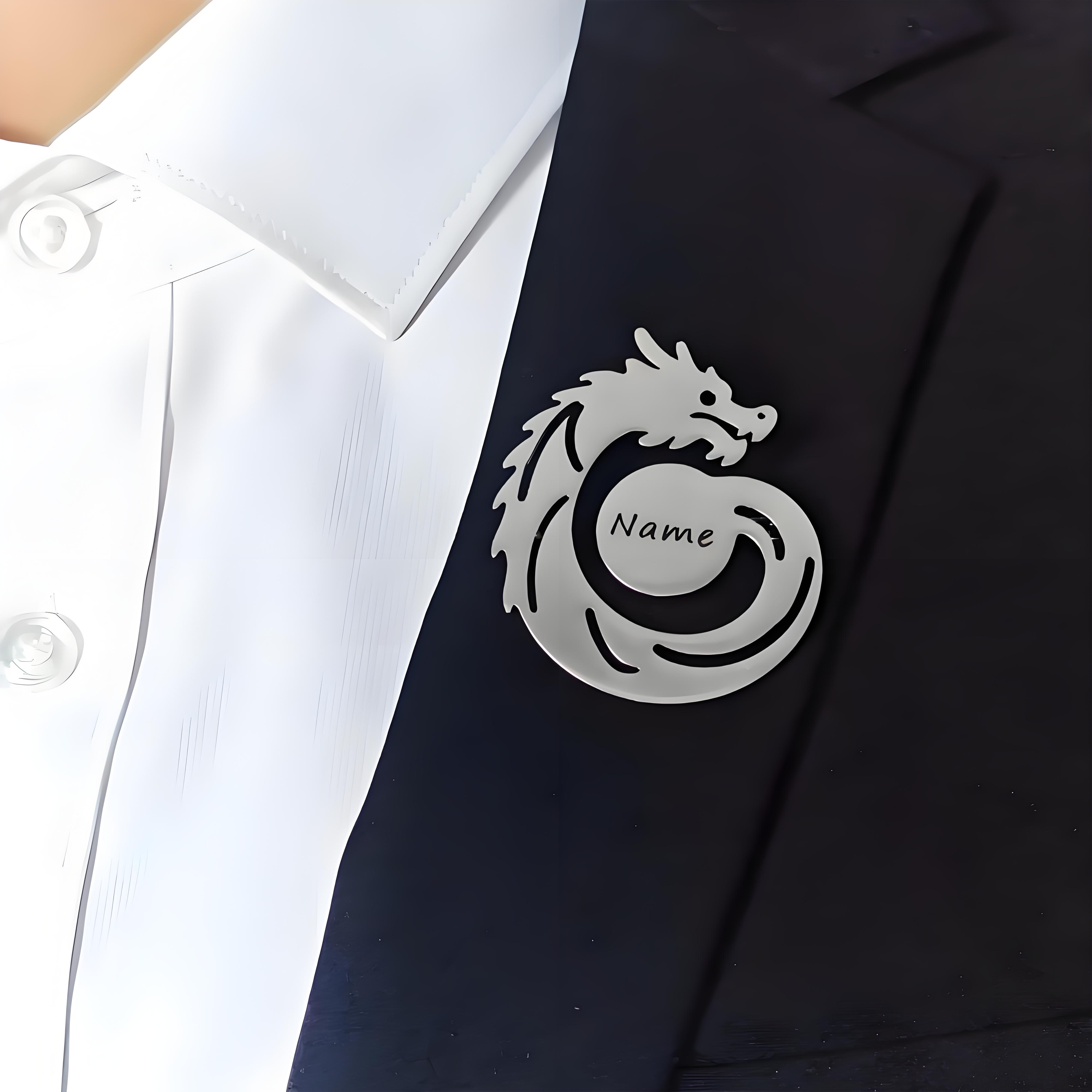 Broche Dragon avec nom personn - Men Formal Wear Names avis et prix