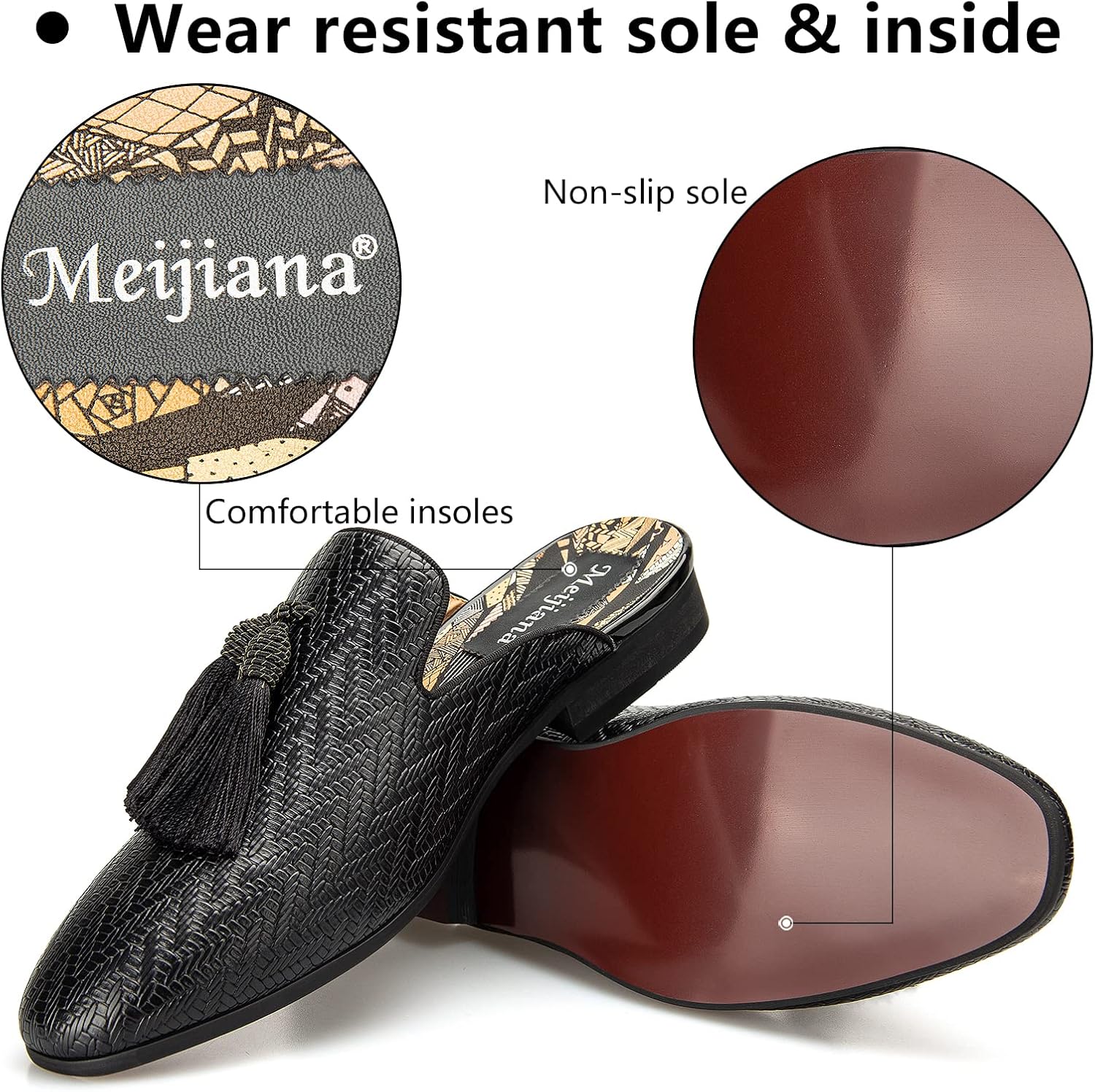 Pantoufles en cuir respirantes - Men'S Formal Wear Slippers avis et prix