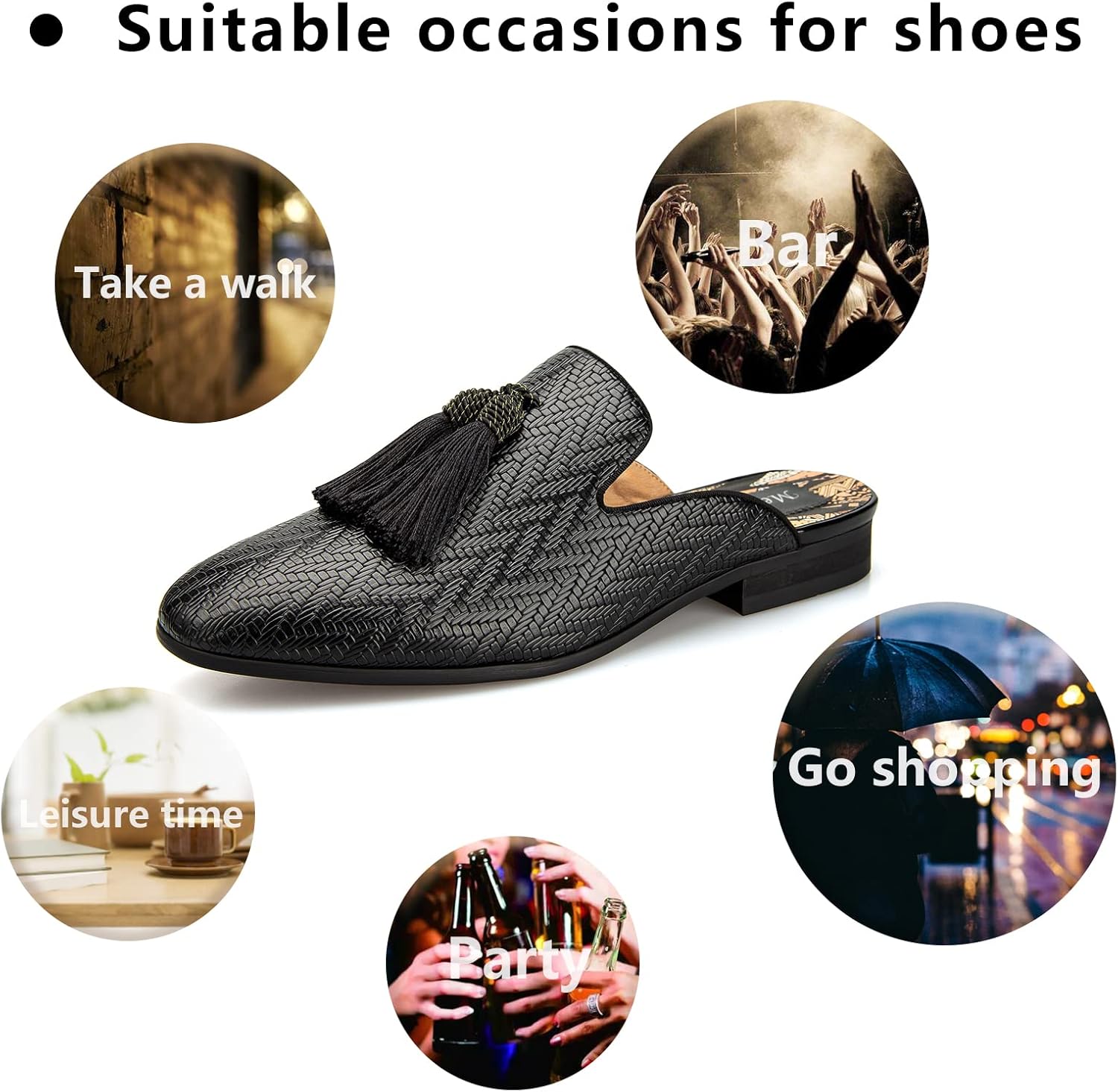 Pantoufles en cuir respirantes - Men'S Formal Wear Slippers avis et prix