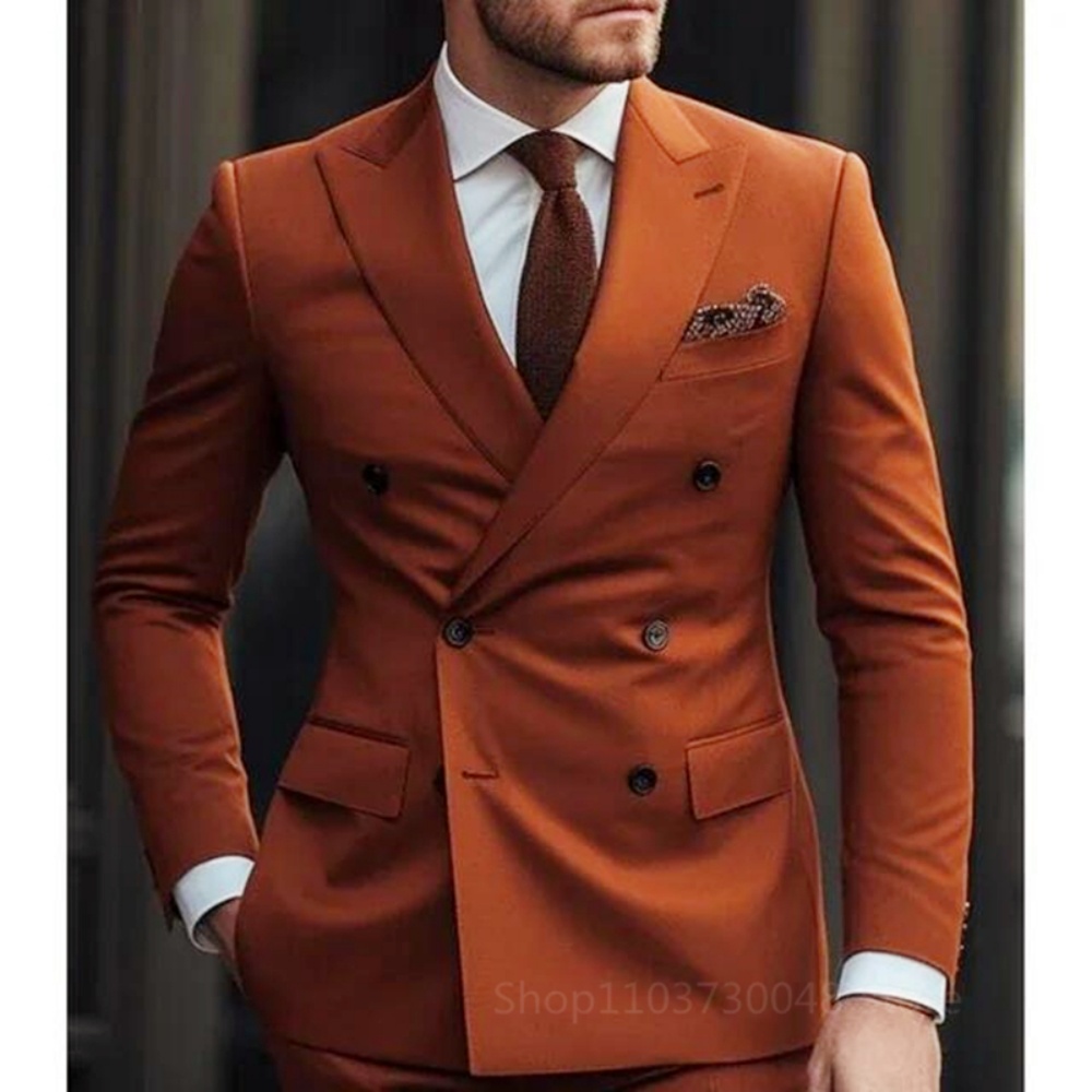 Costume deux pièces marron pou - Men'S Formal Wear For Graduation avis et prix