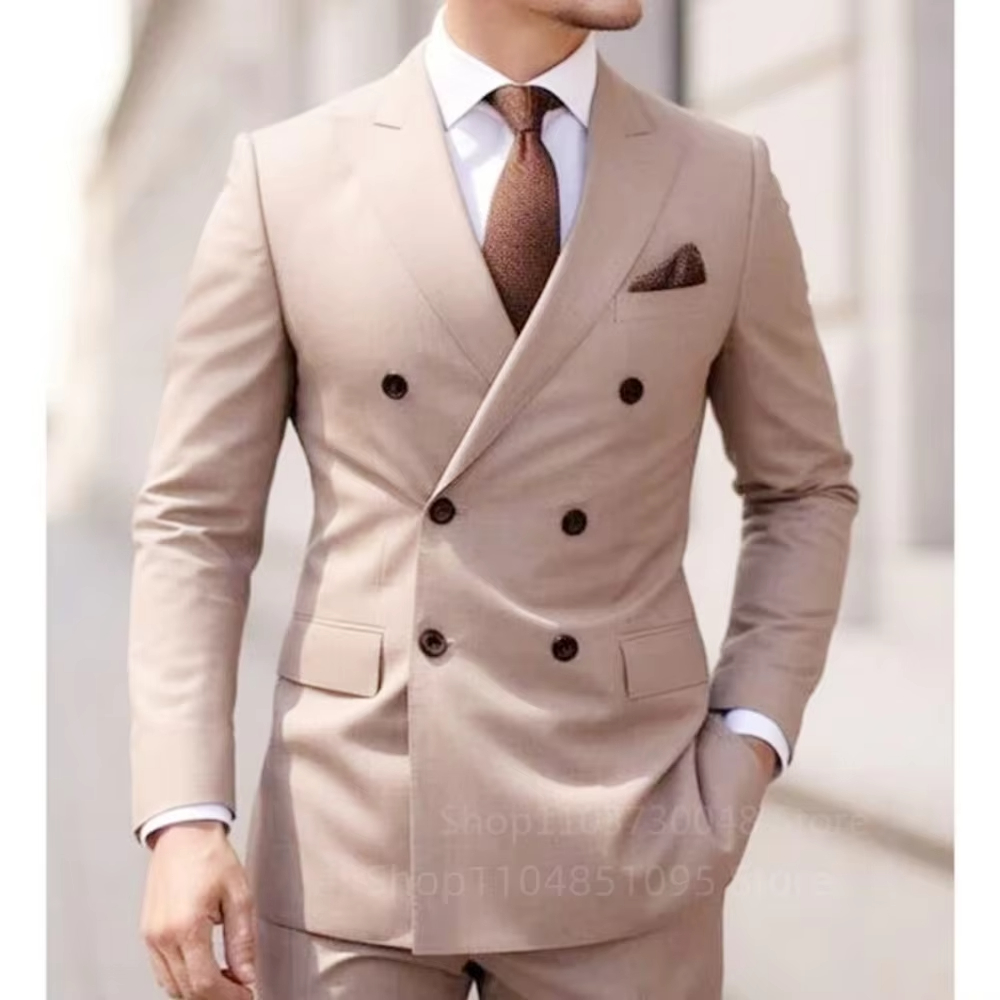 Costume deux pièces marron pou - Men'S Formal Wear For Graduation avis et prix