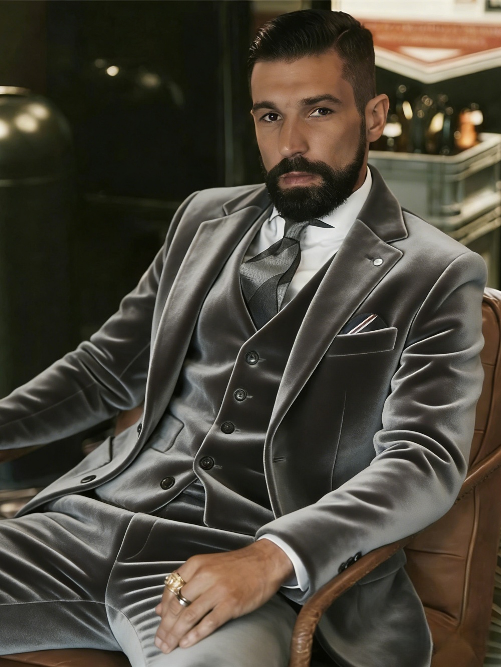 Costumes en velours pour homme - Men Formal Wear Outfits avis et prix