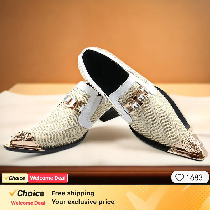 Chaussures en cuir pour homme, - Men'S Formal Party Wear Shoes avis et prix