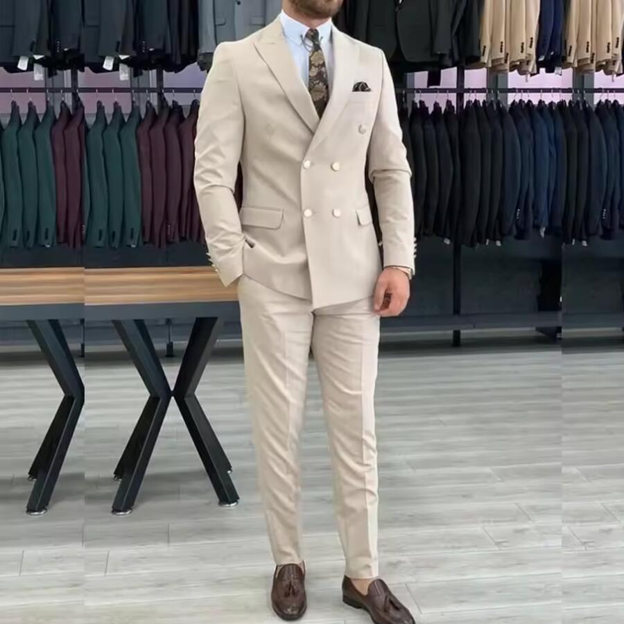 Nouveau Costume Homme Beige Cr - Men'S Used Formal Wear avis et prix